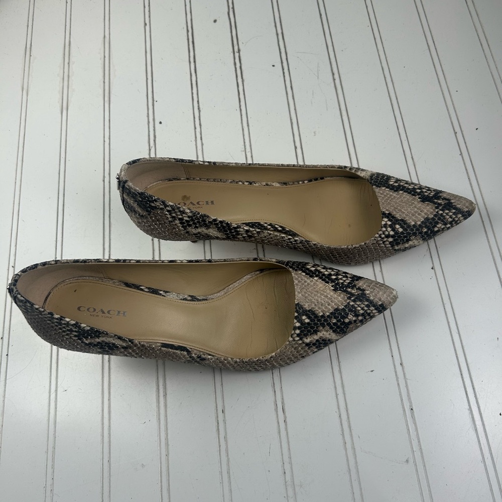 Coach Grand Classic Snake Python Embossed Roccia … - image 8